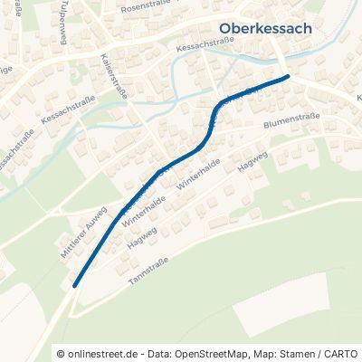 Rossacher Straße Schöntal Oberkessach 