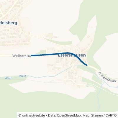 Freienfelser Straße Weilmünster Essershausen 