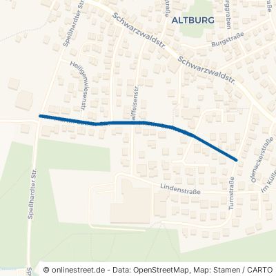 Martin-Luther-Straße Landkreis Calw Altburg 
