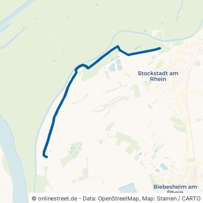 Wanderweg F Stockstadt am Rhein 
