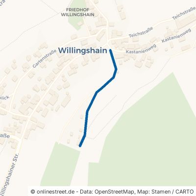 Mühlbergweg Kirchheim Willingshain 