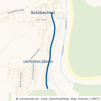 Pferchstraße Sulzbachtal Untersulzbach 