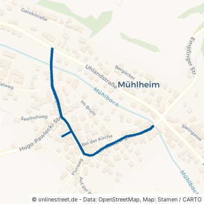 Hindenburgstraße Sulz am Neckar Mühlheim 