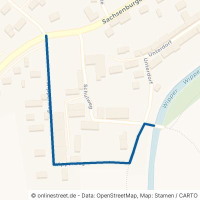 Wipperweg 06578 Oldisleben Sachsenburg 