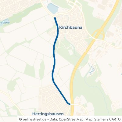 Marburger Straße Baunatal Kirchbauna 
