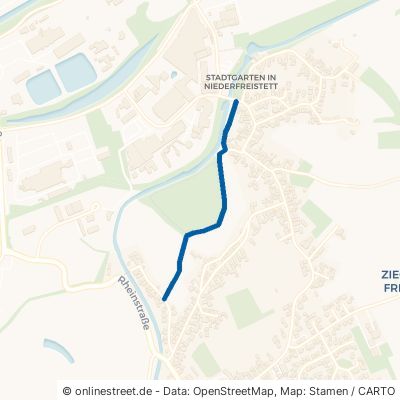 Verbindung Aue-Straße Mit Mühlenstraße Rheinau Freistett 