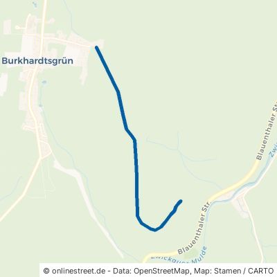 Brandgehauweg Zschorlau Burkhardtsgrün 