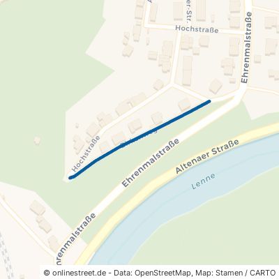 Birkenweg Nachrodt-Wiblingwerde Obstfeld-Langenstück 
