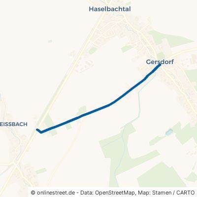 Weißbacher Straße Haselbachtal Gersdorf 