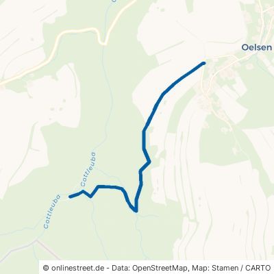 Lappenbusch Weg Bad Gottleuba-Berggießhübel Oelsen 