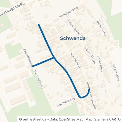 Alte Hintergasse Südharz Schwenda 