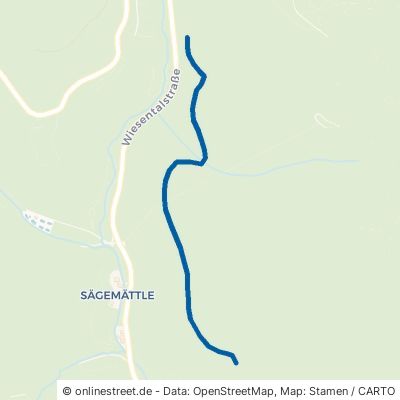 Unterer Holzschuhwaldweg Kleines Wiesental Neuenweg 