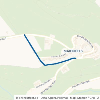 Ritterweg Wüstenrot Maienfels 