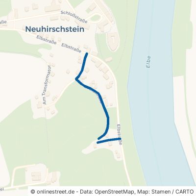 Waldstraße Hirschstein Neuhirschstein 