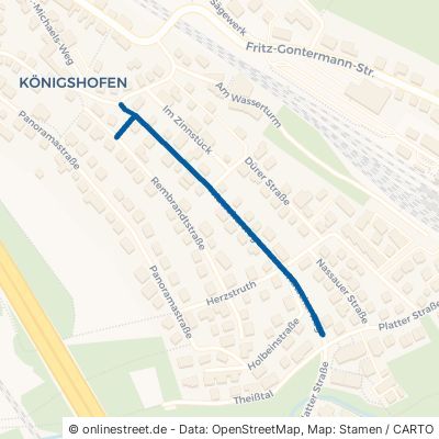 Kutscherweg Niedernhausen Königshofen 