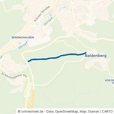 Heerstraße Bergneustadt Baldenberg 
