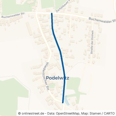 Hintere Dorfstraße Rackwitz Podelwitz 