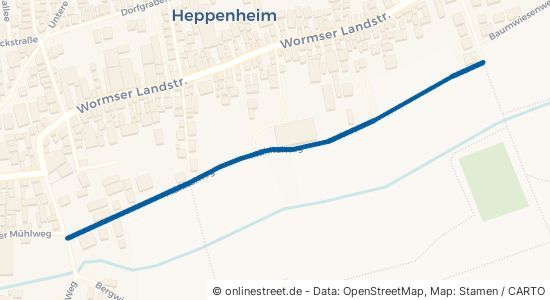 Mühltalweg Worms Heppenheim 