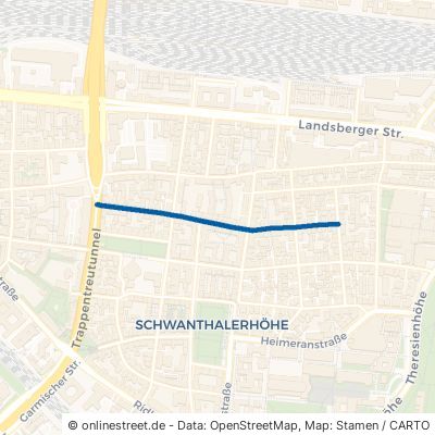 Tulbeckstraße München Schwanthalerhöhe 