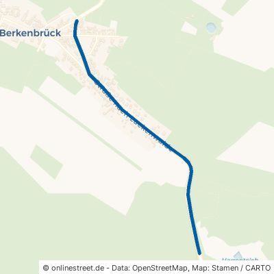 Straße Nach Luckenwalde Nuthe-Urstromtal Berkenbrück 