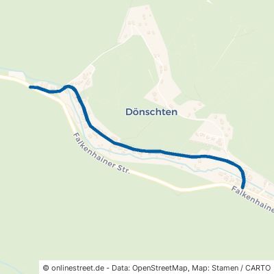 Dönschtner Talstraße Dippoldiswalde Dönschten 