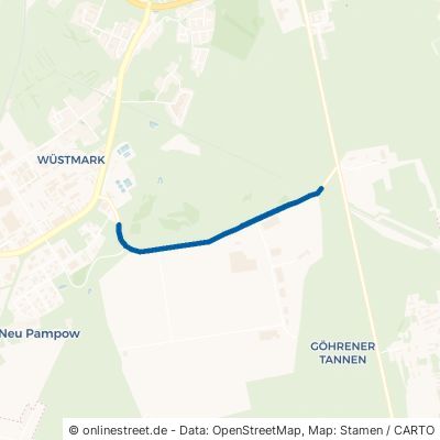 Fährweg Schwerin Göhrener Tannen 