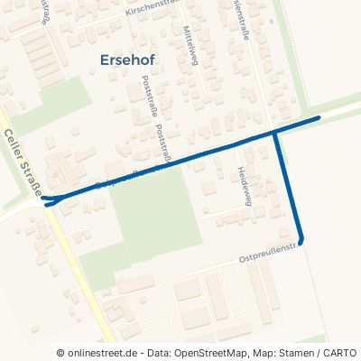 Ostpreußenstraße Wendeburg Ersehof 