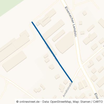 Projektierte Straße Waltershausen 