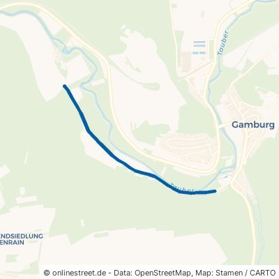 Wirtschaftsweg/Radweg Werbach Gamburg 