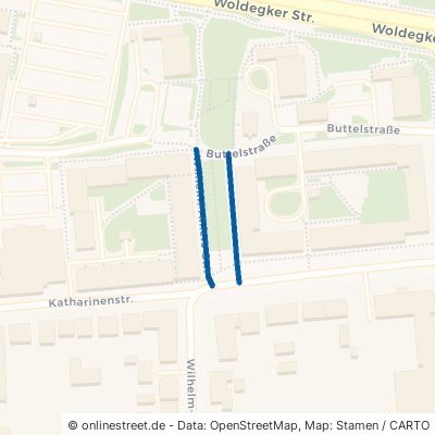 Wilhelm-Ahlers-Straße Neubrandenburg Katharinenviertel 