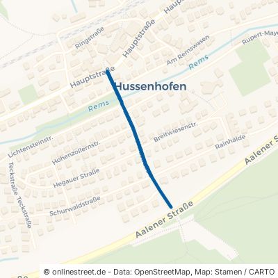 Waldstraße Schwäbisch Gmünd Hussenhofen 