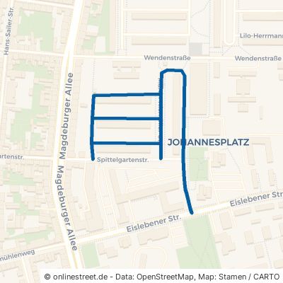 Martin-Niemöller-Straße Erfurt Johannesplatz 