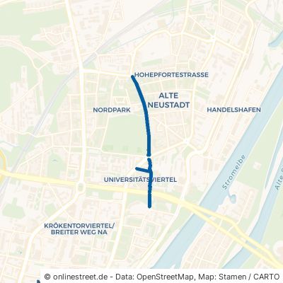 Hohepfortestraße Magdeburg Alte Neustadt 