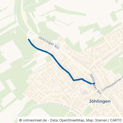 Weingartener Straße Walzbachtal Jöhlingen 
