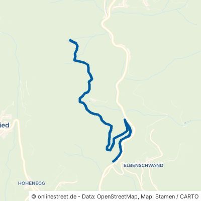 Scheurenhofweg Kleines Wiesental Elbenschwand 