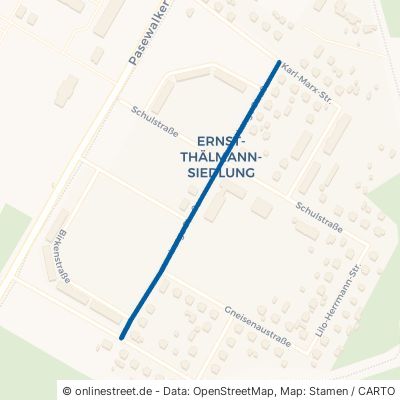 Lange Straße 17309 Viereck Ernst-Thälmann-Siedlung 