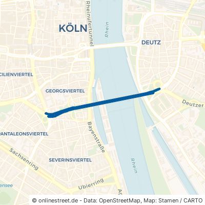 Severinsbrücke 50678 Köln Altstadt-Süd 