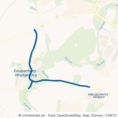 Preuschwitzer Straße Doberschau-Gaußig Grubschütz 