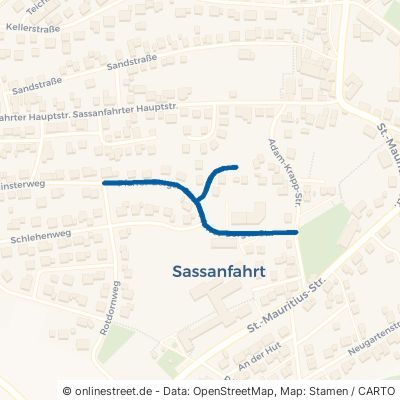 Pfarrer-Berger-Straße Hirschaid Sassanfahrt 
