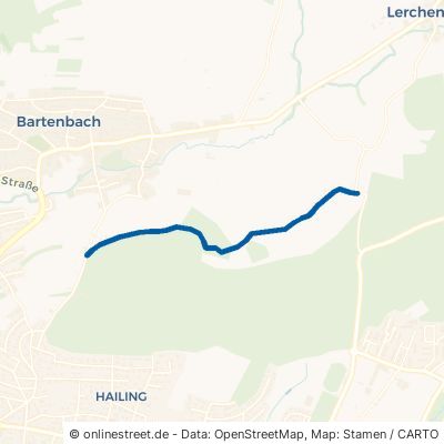 Hildenbrandweg Göppingen Bartenbach 