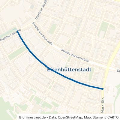 Saarlouiser Straße Eisenhüttenstadt 