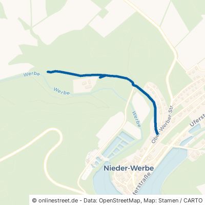 Teichmühlenweg Waldeck Nieder-Werbe 
