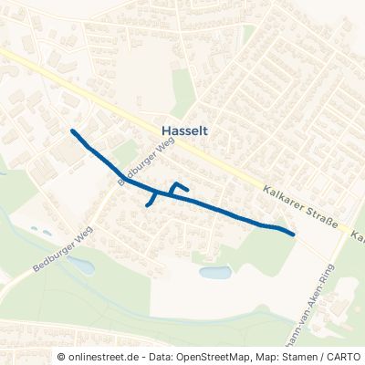 Südplan Bedburg-Hau Hasselt 