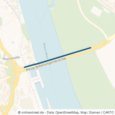 Nibelungenbrücke Worms Innenstadt 