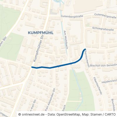 Hofgartenweg Regensburg Kumpfmühl-Ziegetsdorf-Neuprüll 