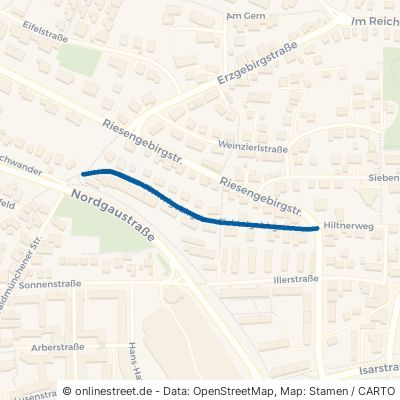 Fichtelgebirgstraße Regensburg Konradsiedlung-Wutzlhofen 