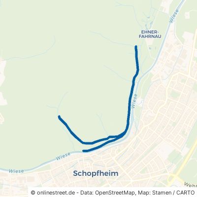 Schützenhausweg Schopfheim Fahrnau 