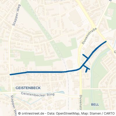 Steinsstraße Mönchengladbach Geistenbeck 
