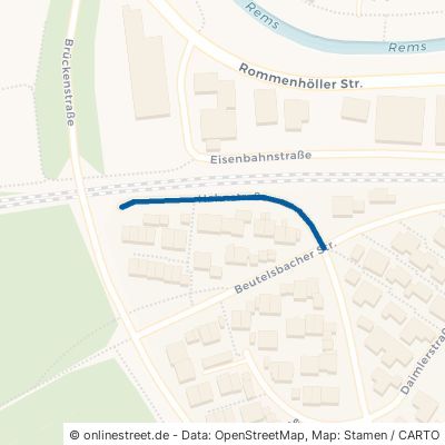Hahnstraße Remshalden Grunbach 