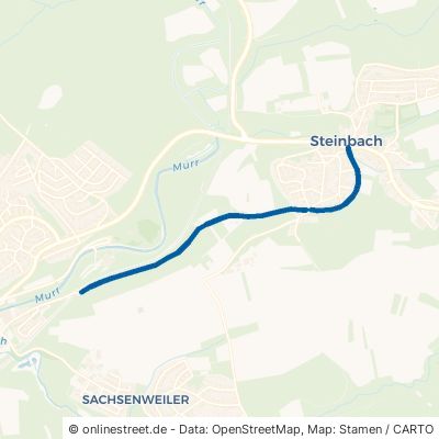 Neue Straße Backnang Steinbach 